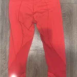 Size 6 Lululemon Athletica Red Leggings